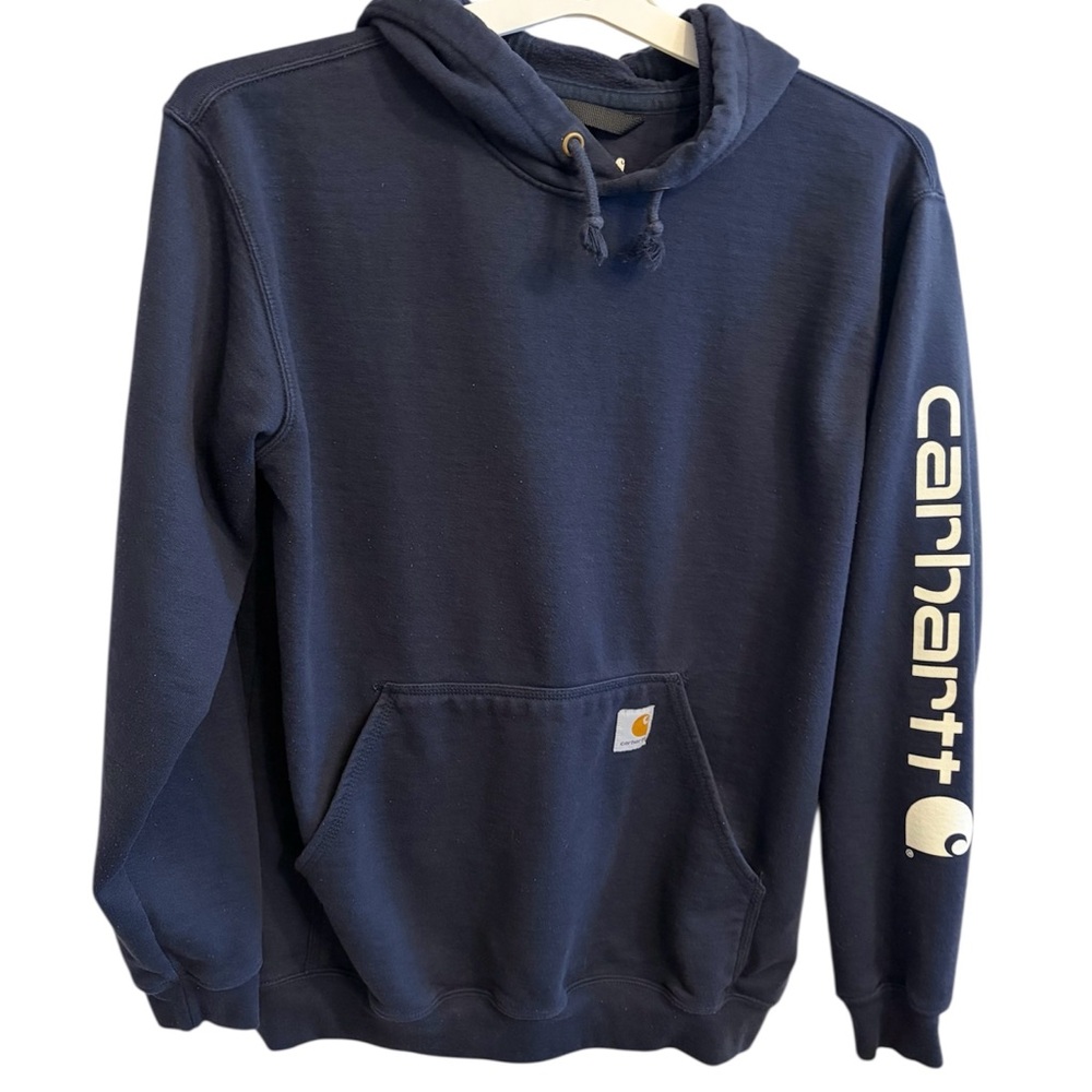 Carhartt Men's Loose Fit Logo Sleeve Graphic Sweatshirt Size Medium - Picture 4 of 8